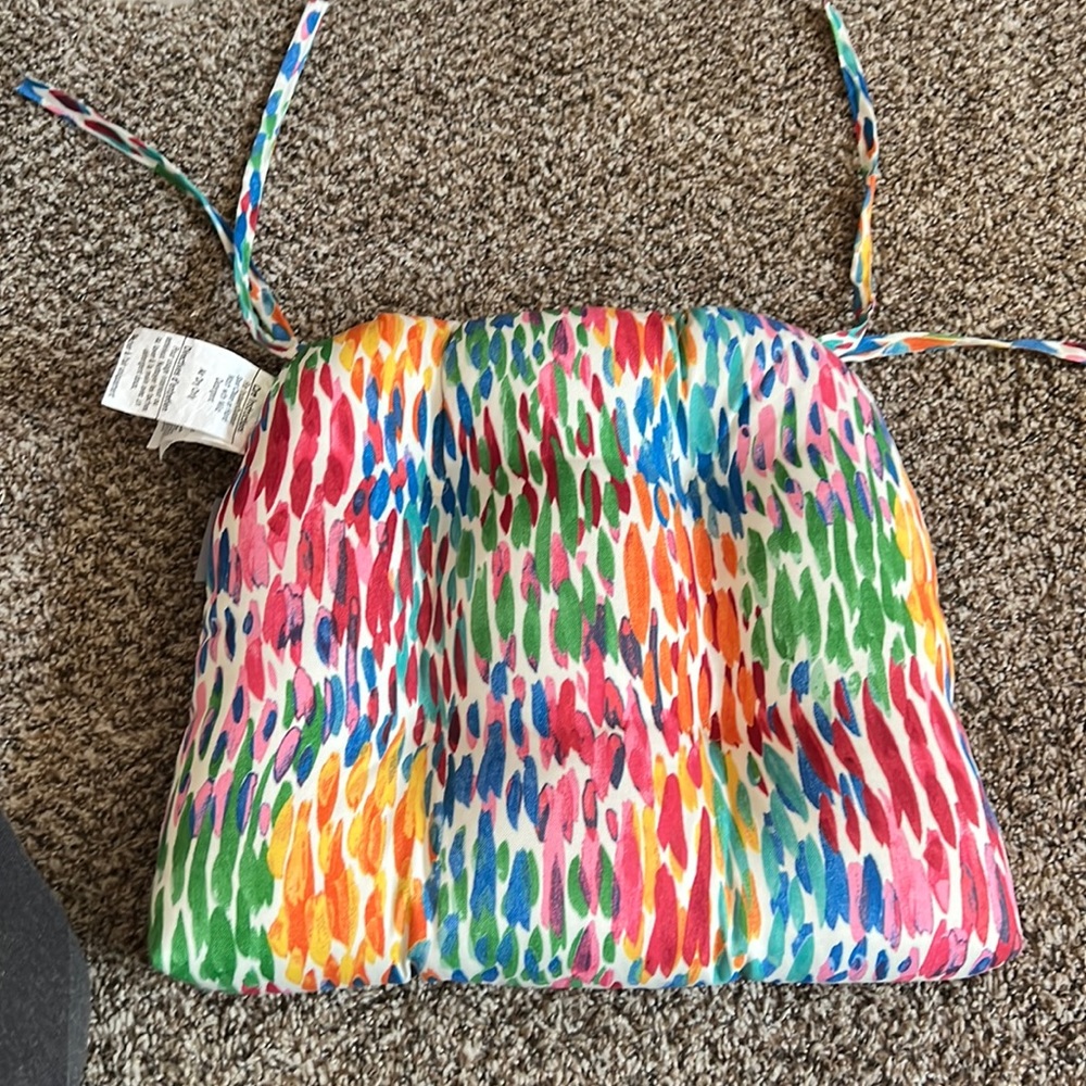 Colorful seat cushions - new, unused